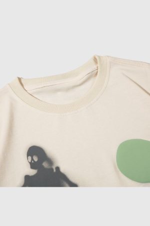Style Core Aesthetics, New Style Trends Cartoon Skull Printed Tee