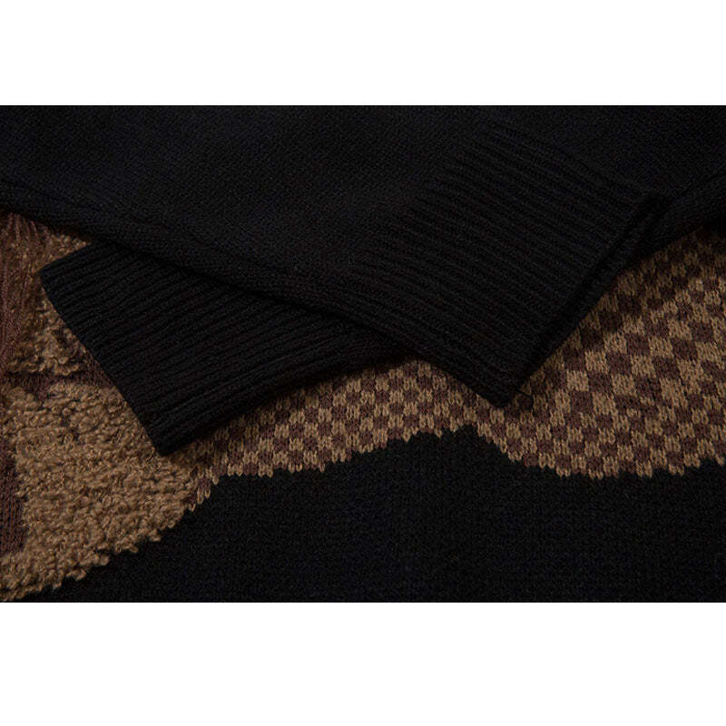 Style Core Aesthetics, New Style Trends Cartoon Tassel Bear Embroidered Pullover Style Core Aesthetics, New Style Trends Cartoon Tassel Bear Embroidered Pullover