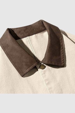 Style Core Aesthetics, New Style Trends Casual Beige Jacket