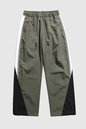 Style Core Aesthetics, New Style Trends Casual Colorblock Jogger Pants