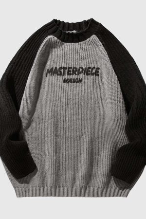 Style Core Aesthetics, New Style Trends Casual Contrast Sleeve Pullover