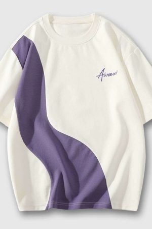 Style Core Aesthetics, New Style Trends Casual Contrast Tee