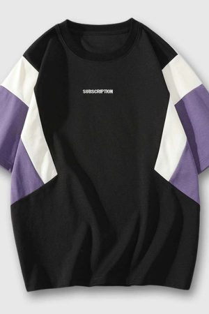 Style Core Aesthetics, New Style Trends Casual Contrast Tee