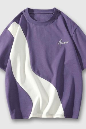 Style Core Aesthetics, New Style Trends Casual Contrast Tee