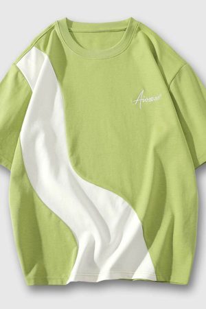 Style Core Aesthetics, New Style Trends Casual Contrast Tee