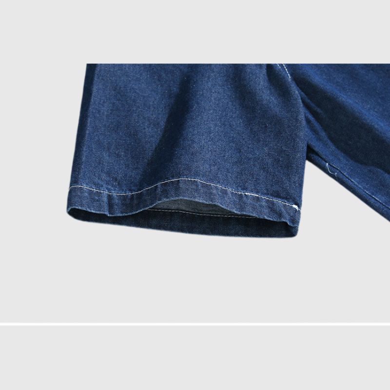 Style Core Aesthetics, New Style Trends Casual Denim Shirt Set Style Core Aesthetics, New Style Trends Casual Denim Shirt Set