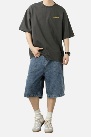 Style Core Aesthetics, New Style Trends Casual Embroidered Tee