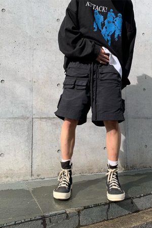 Style Core Aesthetics, New Style Trends Casual Functional Cargo Shorts