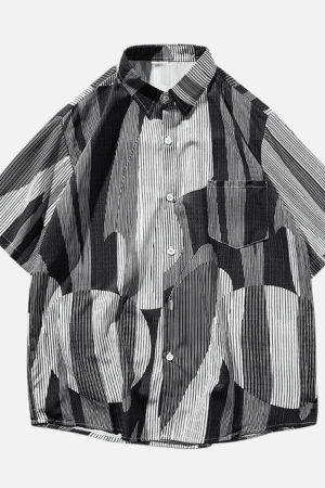 Style Core Aesthetics, New Style Trends Casual Pixel Style Shirt