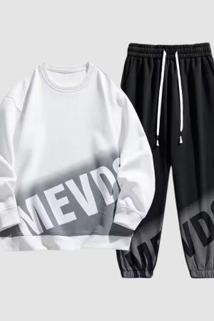 Style Core Aesthetics, New Style Trends Casual Printed Hoodie Sets