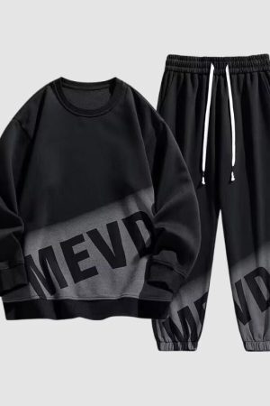 Style Core Aesthetics, New Style Trends Casual Printed Hoodie Sets