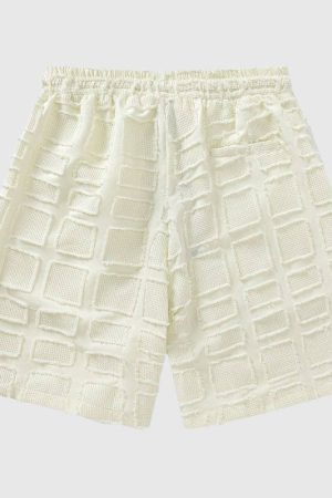 Style Core Aesthetics, New Style Trends Casual Solid Plaid Shorts