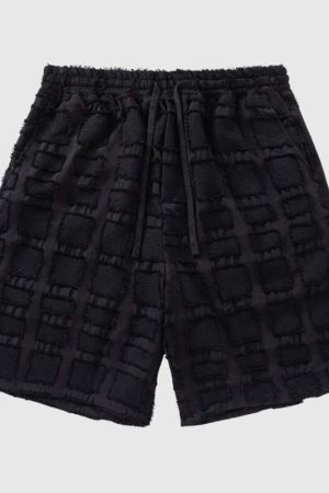 Style Core Aesthetics, New Style Trends Casual Solid Plaid Shorts