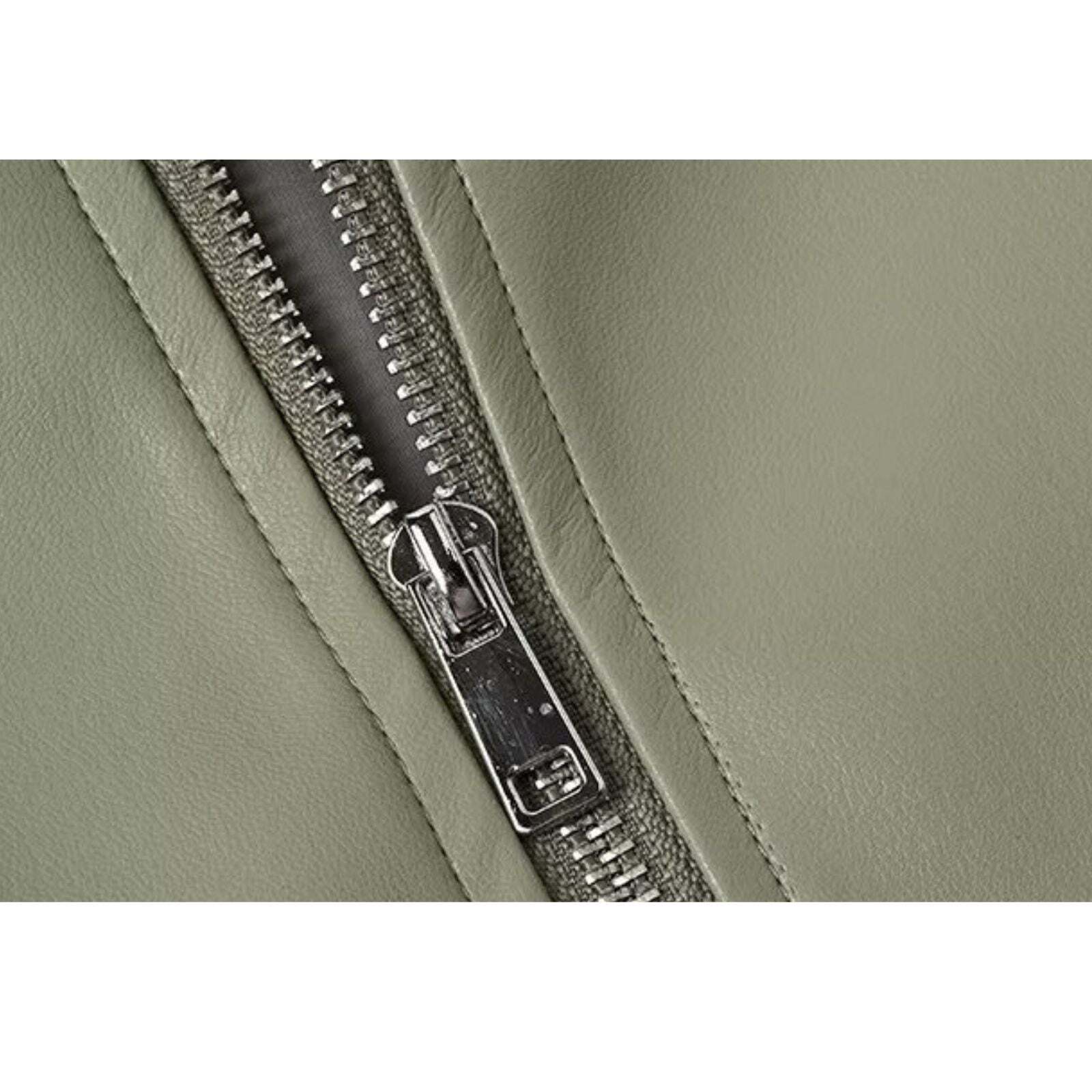 Style Core Aesthetics, New Style Trends Casual Zip-Up Fashionable Collar Leather Jacket Style Core Aesthetics, New Style Trends Casual Zip-Up Fashionable Collar Leather Jacket