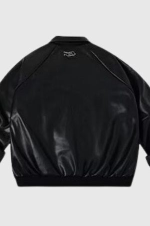 Style Core Aesthetics, New Style Trends Casual Zip-Up Fashionable Collar Leather Jacket