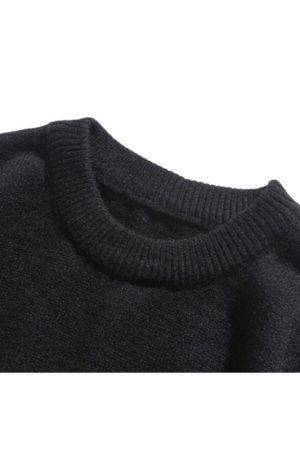 Style Core Aesthetics, New Style Trends Cat Pattern Jacquard Pullover