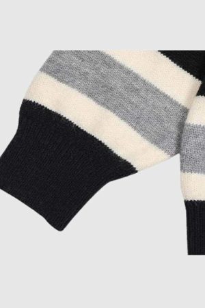 Style Core Aesthetics, New Style Trends Cat Striped Knit Sweater