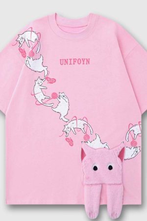 Style Core Aesthetics, New Style Trends Charming Cat Tee