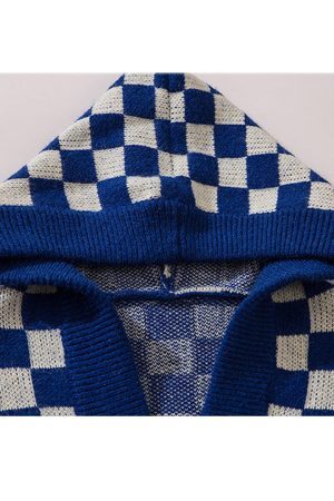 Style Core Aesthetics, New Style Trends Checkerboard Hooded Sweater
