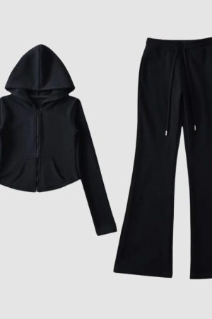 Style Core Aesthetics, New Style Trends Chic hooded tracksuit set
