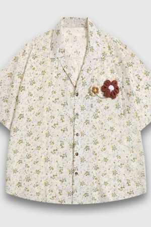 Style Core Aesthetics, New Style Trends Chiffon Floral Shirts