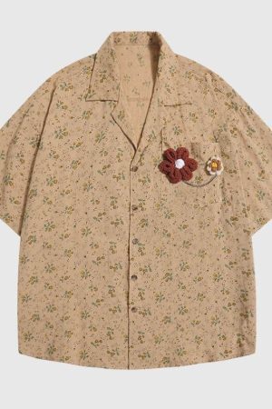 Style Core Aesthetics, New Style Trends Chiffon Floral Shirts