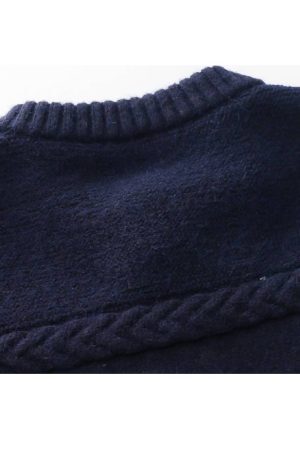 Style Core Aesthetics, New Style Trends Childlike Duck Pattern Cardigan Sweater