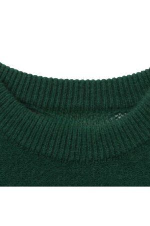 Style Core Aesthetics, New Style Trends Christmas Pattern Embossed Color-Block Sweater