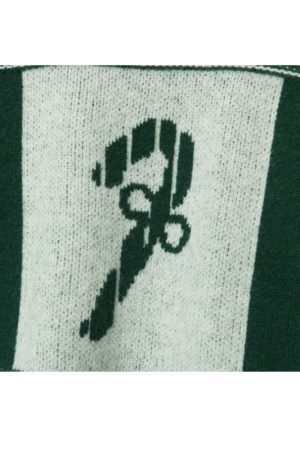 Style Core Aesthetics, New Style Trends Christmas Pattern Embossed Color-Block Sweater