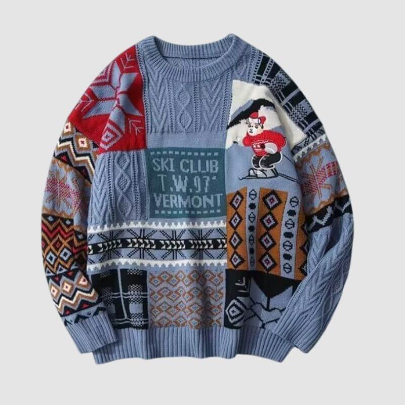 Style Core Aesthetics, New Style Trends Christmas Ski Bear Sweater Style Core Aesthetics, New Style Trends Christmas Ski Bear Sweater