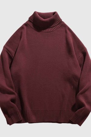 Style Core Aesthetics, New Style Trends Chunky Knit Turtleneck Sweater