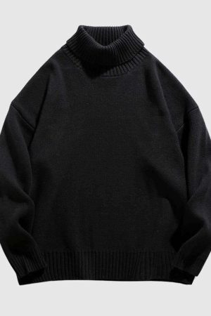 Style Core Aesthetics, New Style Trends Chunky Knit Turtleneck Sweater
