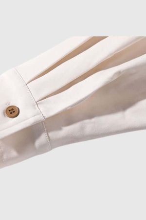 Style Core Aesthetics, New Style Trends Classic Contrast Patchwork Shirts