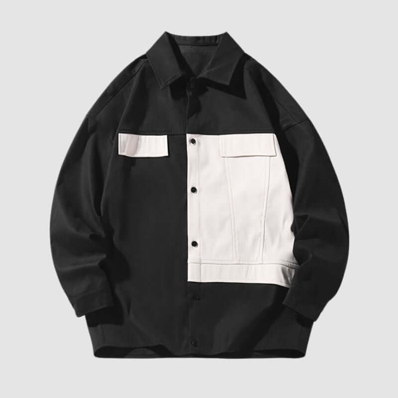 Style Core Aesthetics, New Style Trends Classic Contrast Patchwork Shirts
