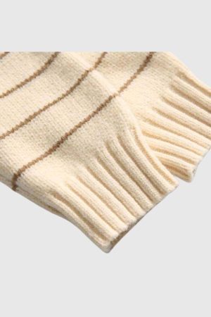 Style Core Aesthetics, New Style Trends Classic Striped Crew Neck Sweater