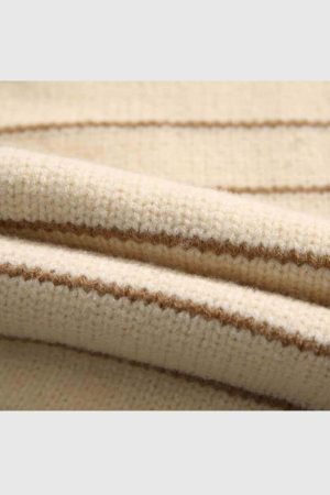 Style Core Aesthetics, New Style Trends Classic Striped Crew Neck Sweater