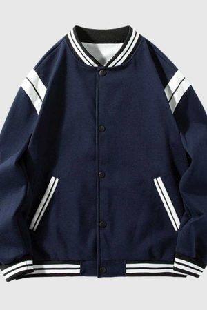 Style Core Aesthetics, New Style Trends Classic Varsity Baseball Jacket
