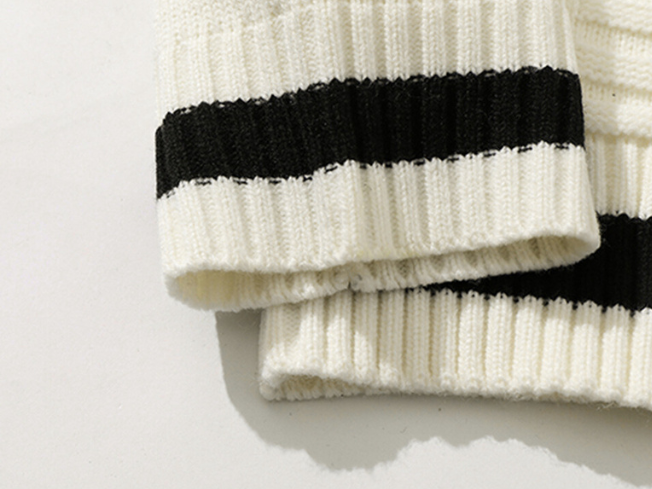 Style Core Aesthetics, New Style Trends College V-neck Knitted Sweater Style Core Aesthetics, New Style Trends College V-neck Knitted Sweater