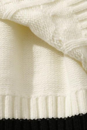 Style Core Aesthetics, New Style Trends College V-neck Knitted Sweater