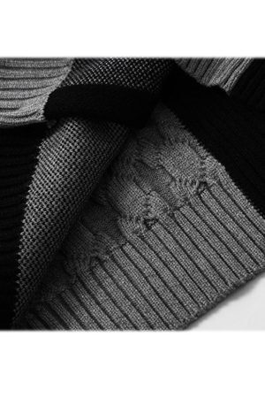 Style Core Aesthetics, New Style Trends Color Block Cherry Pattern Cardigan Sweater