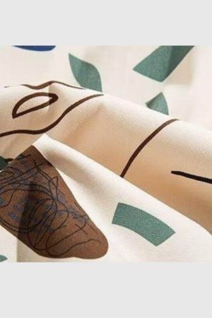 Style Core Aesthetics, New Style Trends Color Block Graffiti Shirts