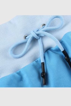 Style Core Aesthetics, New Style Trends Color Block Hoodie Sets