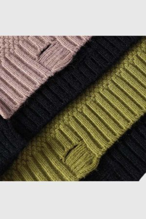 Style Core Aesthetics, New Style Trends Color Block Knitted Sweater
