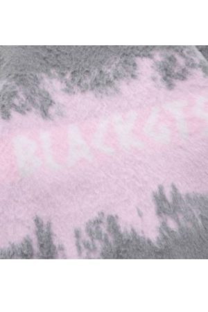 Style Core Aesthetics, New Style Trends Color Block Letters Print Turtleneck Sweater