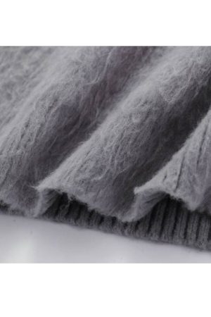 Style Core Aesthetics, New Style Trends Color Block Letters Print Turtleneck Sweater