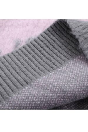 Style Core Aesthetics, New Style Trends Color Block Letters Print Turtleneck Sweater