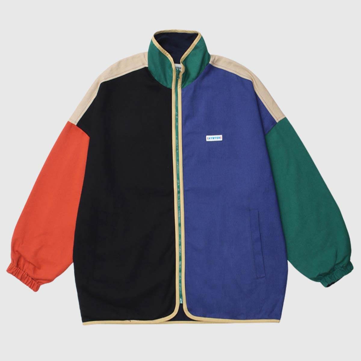 Style Core Aesthetics, New Style Trends Color-Block Reversible Jacket