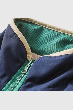 Style Core Aesthetics, New Style Trends Color-Block Reversible Jacket