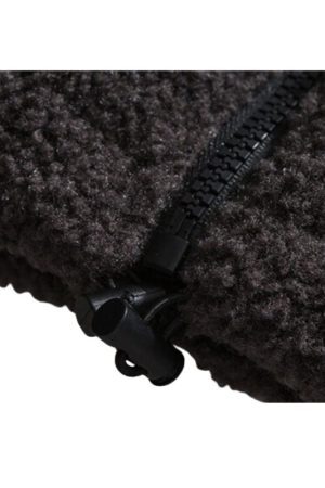 Style Core Aesthetics, New Style Trends Color-Block Shearling-Lined Warm Cotton Coat