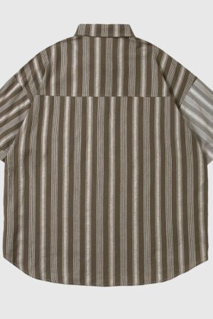 Style Core Aesthetics, New Style Trends Color Block Striped Shirt